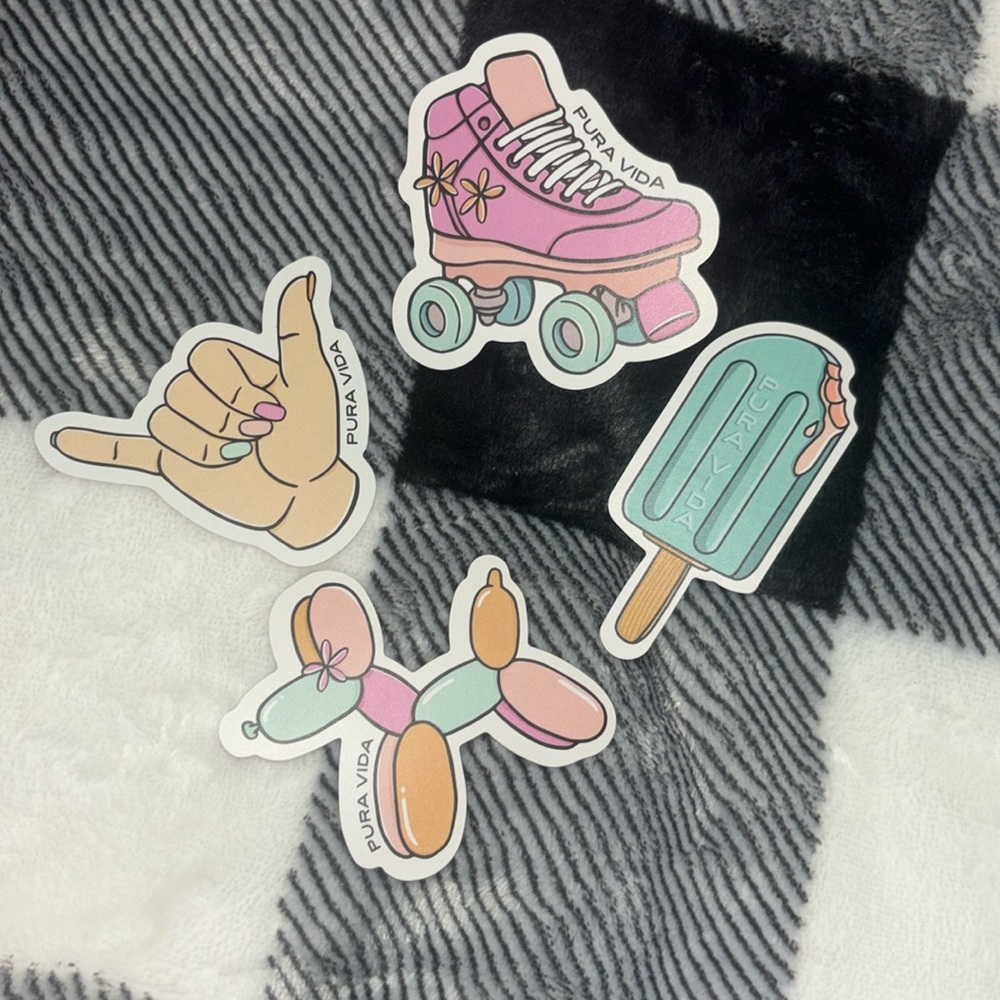 ❤️‍🔥5/$25❤️‍🔥 Pura Vida Vinyl Stickers Retro Pack